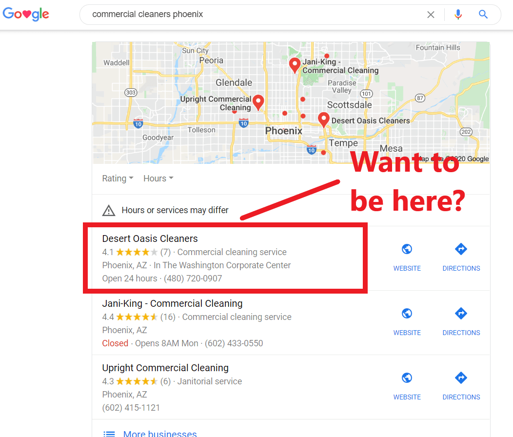 a picture of an ad posted in google